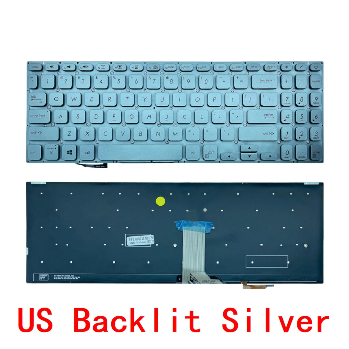 New US Russian Spanish Laptop Backlit Keyboard For ASUS vivobook S530 S15 S530U S530F S530UF S530FA S530FN X530M X530 S5300 ASUS laptop repair parts