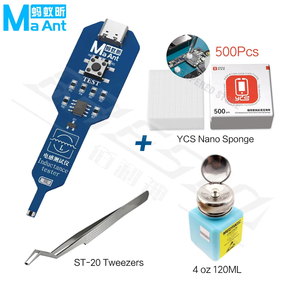 JTX Coil Tester CT-1 Motherboard for PC Repair Electromagnetic Induction Quick Fault Check Coil Tester Inductor Detector Tools Professional Repair Tools