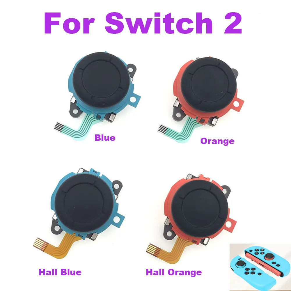 1-5pcs Original Blue Orange Hall Effect Joystick For Nintendo Switch 2 NS2 Joy-Con Controller Left And Right 3D Analog Joystick Game console repair parts