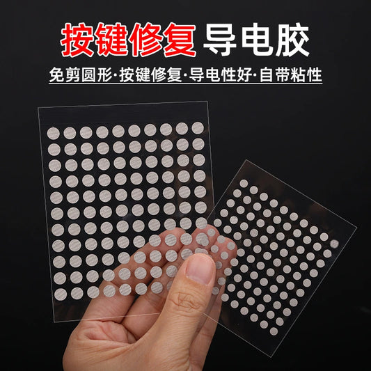 Diameter 4/6 MM Black Conductive Rubber Pads Keypad Repair Kit For IR Remote Control Conductive Rubber Buttons Professional Repair Tools