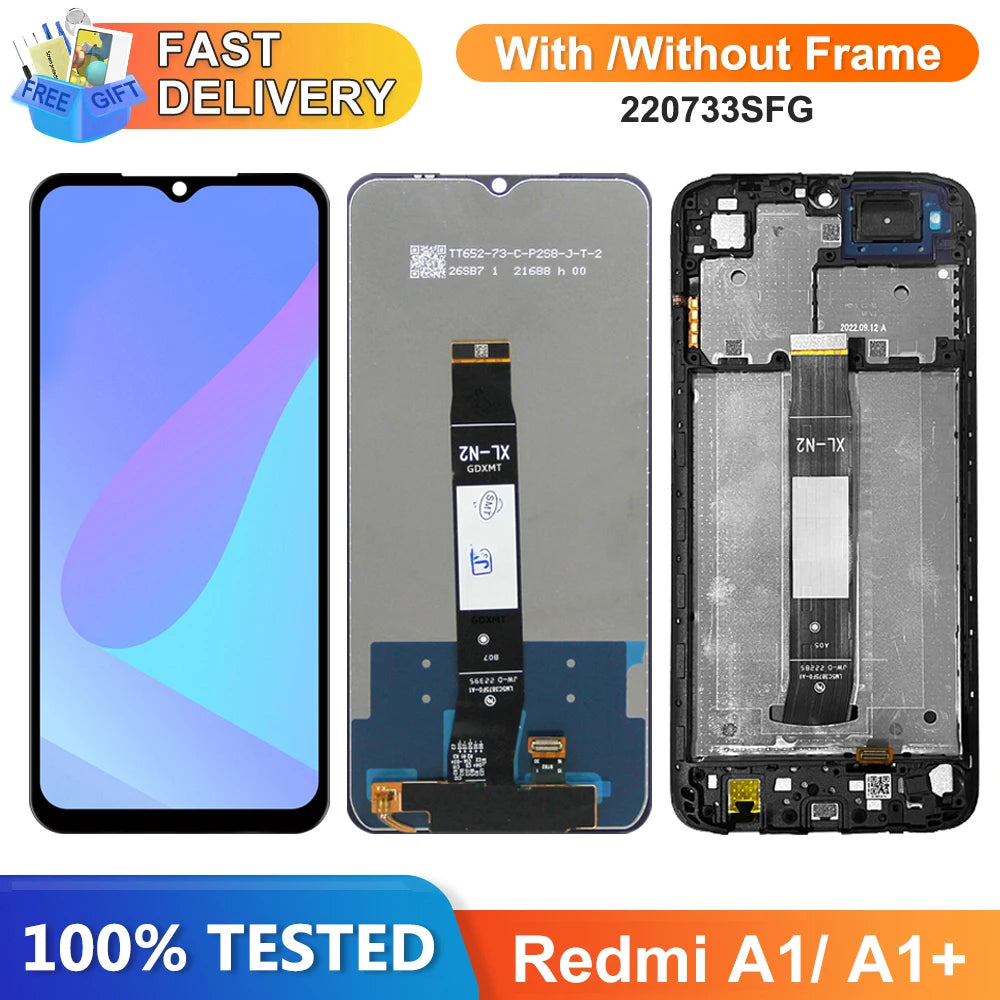 6.52“ For Xiaomi Redmi A1 Plus 220733SFG Screen, LCD Touch Screen Digitizer Assembly For Redmi A1+ Display Replacement Parts Xiaomi phone repair parts