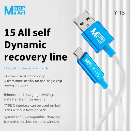 Maant Y-15 Restore Quick Startup Enter Recovery Mode Directly Without Tedious Supports Automatic Recovery for IP 15/16/17 Professional Repair Tools
