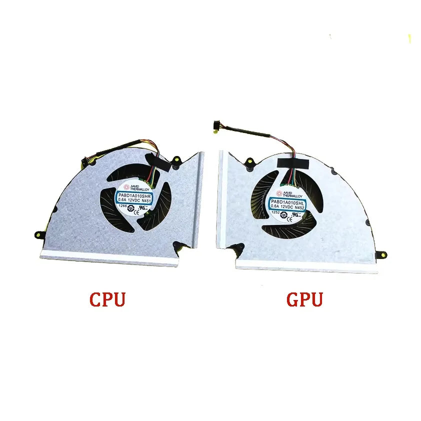 New Original CPU GPU Cooling Fan FOR MSI GP76 GE76 WE76 PABD1A010SHL N451 N452  MSI laptop repair parts