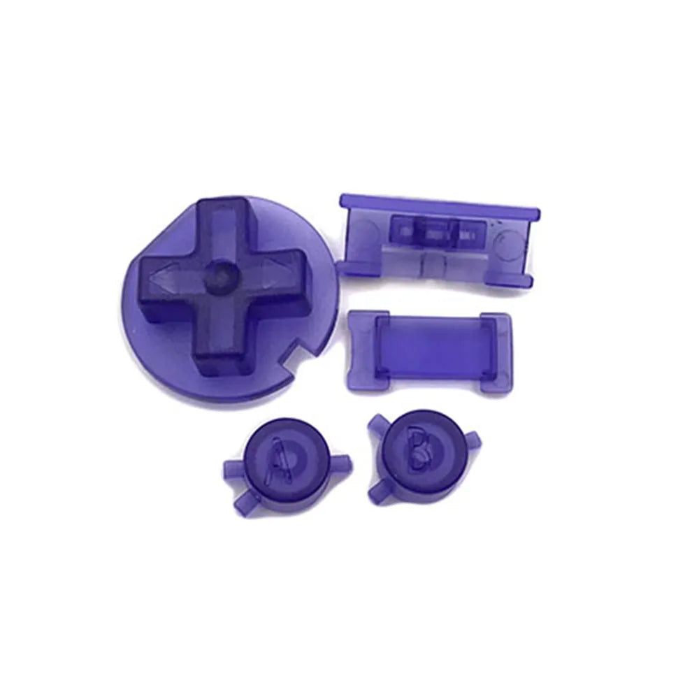 1-10sets For GBC Plastic Power ON OFF Buttons Keypad A-B D-pad Game console repair parts