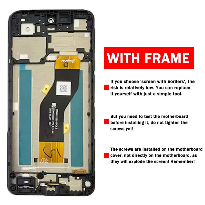 6.6"Screen For ZTE Blade V60 Design Z2350 LCD Display Touch Screen Digitizer Panel Assembly For ZTE V60 Design Display Frame ZTE phone repair parts
