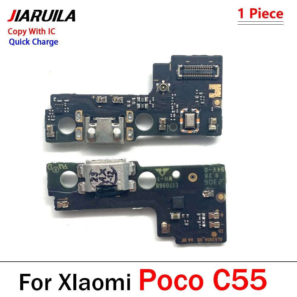 Dock Connector Micro USB Charger Charging Port Flex Cable Microphone Board For Xiaomi Poco C40 C50 C51 C61 C71 C55 C65 C75 C85  Xiaomi  Xiao mi phone repair parts