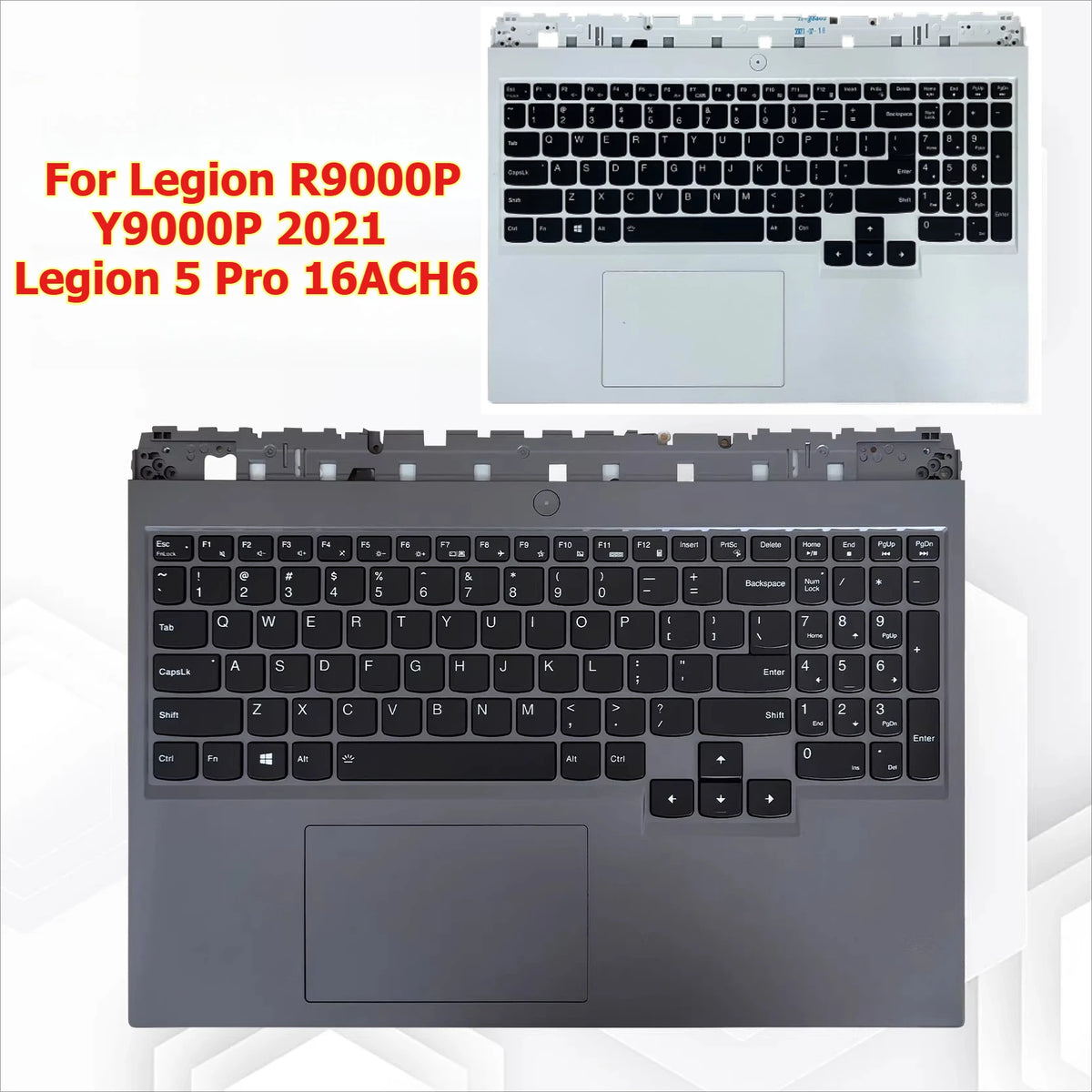 Upper case keyboard for Legion R9000P Y9000P 2021 Legion 5 Pro 16ACH6 C shell cover Keyboard topcase palmrest touchpad Lenovo laptop repair parts
