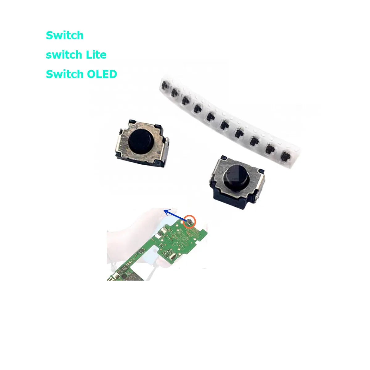 10-100PCS Micro Switch Left Right L R Button Shoulder Trigger Replacement for Nintend Switch Joycon for Switch Lite Game console repair parts