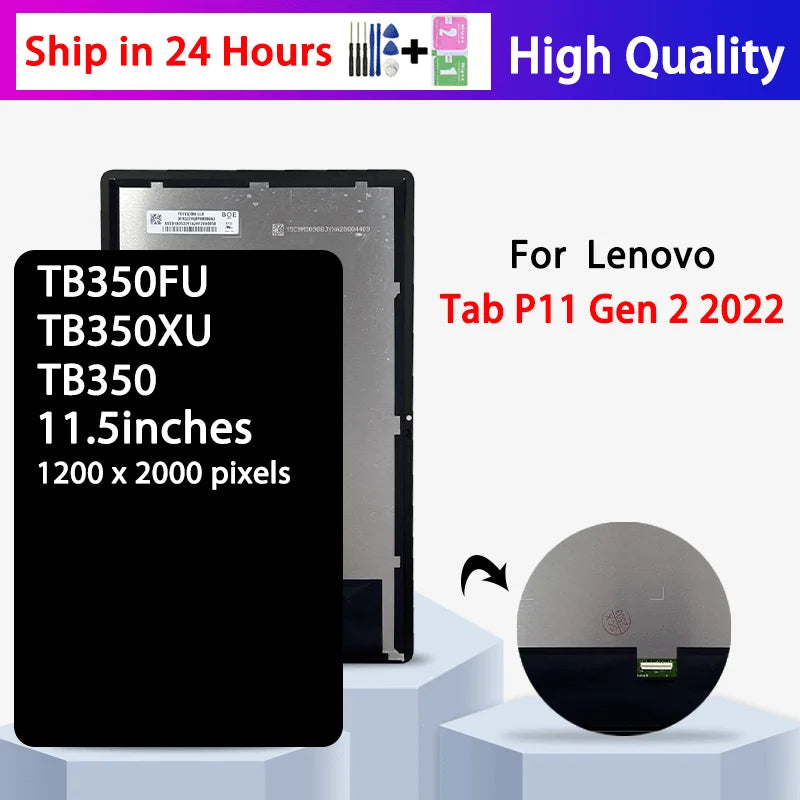 TB350FU TB350XU TB350 Premium Lcd For Lenovo Tab P11 Gen 2 LCD TB350FU Display Touch Screen Digitizer Panel Assembly Tablet repair parts