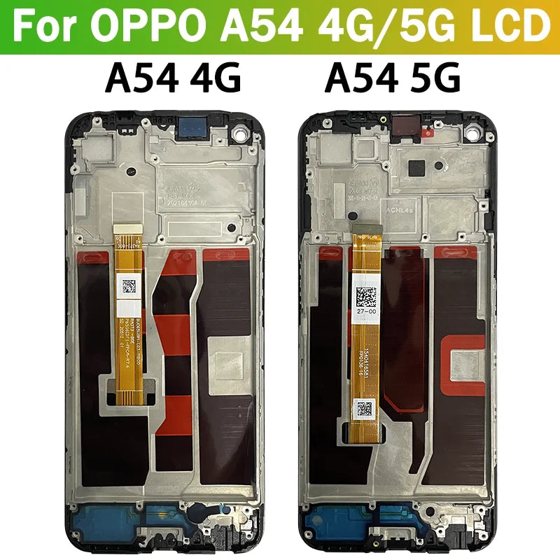 6.5" Screen For OPPO A54 4G/5G LCD CPH2239 CPH2195 OPG02 Display With Frame Touch Panel Digitizer Assembly For OppoA54 LCD Oppo phone repair parts Realme phone repair parts