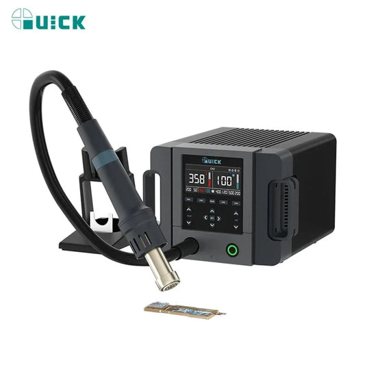 QUICK 861PRO 1300W Smart Hot Air Desoldering Station For Mobile Phones Motherboard IC Chip PCB Digital Display Repair Station Professional Repair Tools