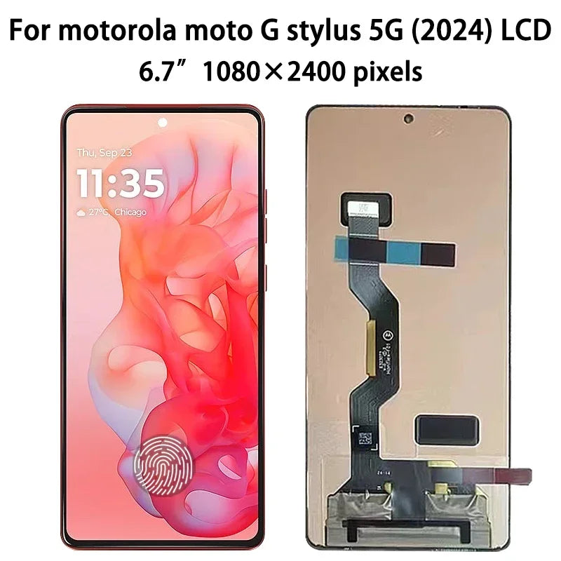 6.7“ P-OLED G Stylus 2024 Display Screen For Motorola Moto G Stylus 5G (2024) LCD XT2419 Display Touch Screen Digiziter Assembly Motorola phone repair parts