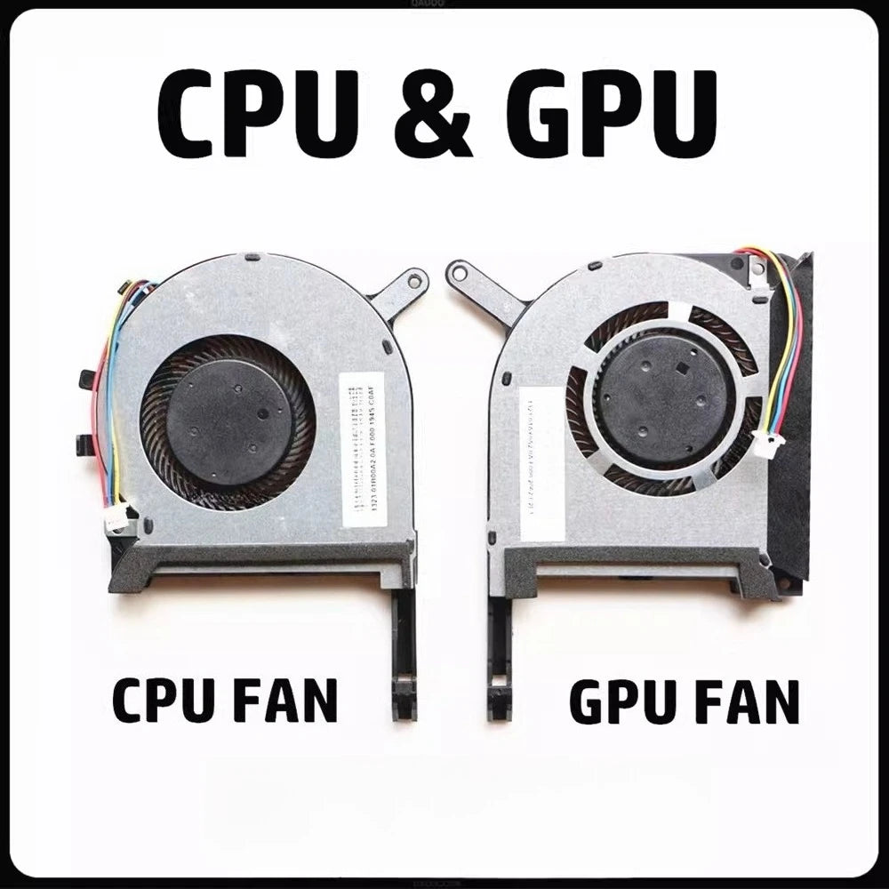 CPU GPU Coolling fan for Asus  TUF Gaming  FX86 FX95 ROG Strix 6/7 FX95D FX95G FX86SM FX86F  13NR0110P01012 Asus laptop repair parts