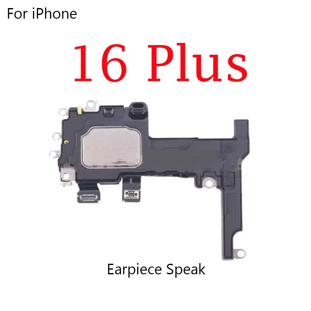 Front Earpiece Flex Cable for iPhone 15  Plus 16 Pro Max Ear Lound Buzzer Sound Speaker Headset fix  Parts iPhone phone repair parts