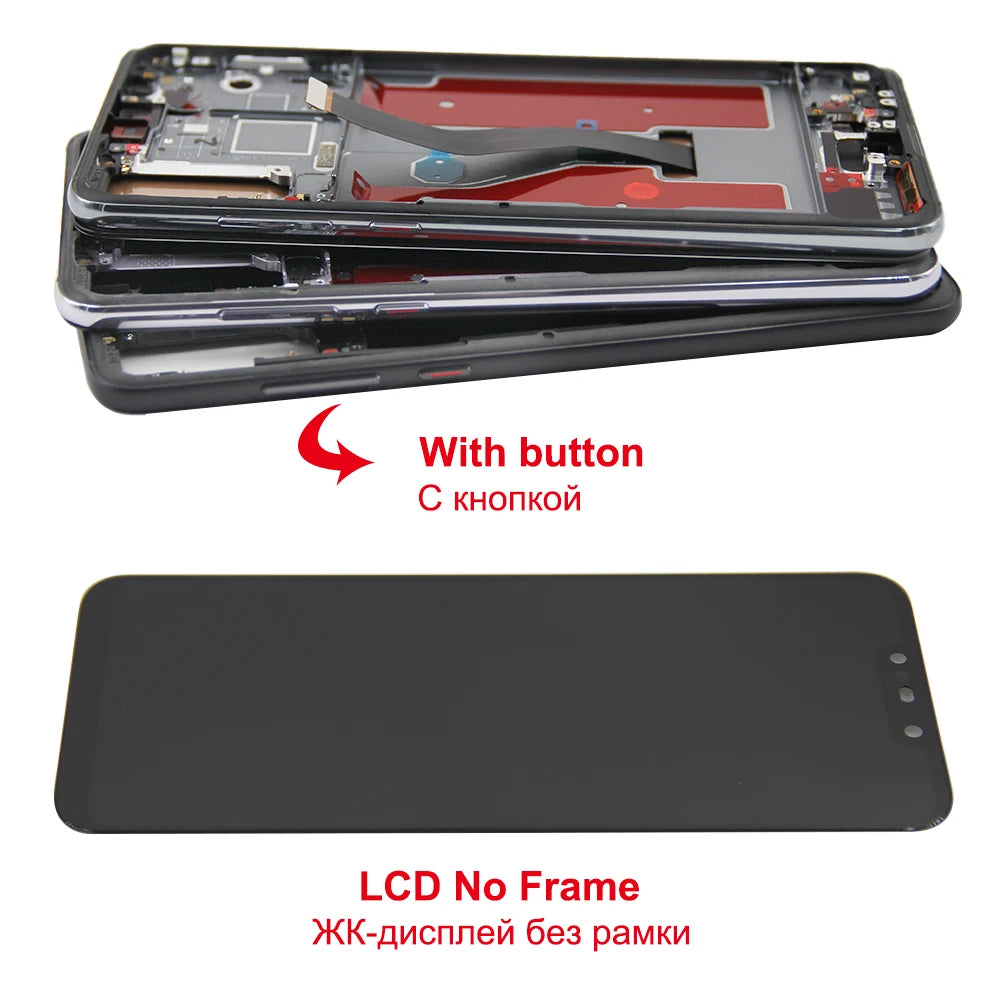 Screen for Huawei P20 Pro CLT-L09 CLT-L29 Lcd Display Touch Screen Digitizer Assembly with Frame for Huawei P20 Pro Replacement HUAWEI phone repair parts