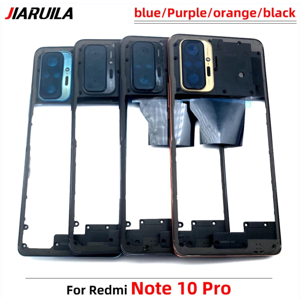 For Xiaomi Redmi Note 10 / Note 10s / Note 10 Pro Middle Frame Holder Housing Replacement Repair Parts Xiaomi  Xiao mi phone repair parts