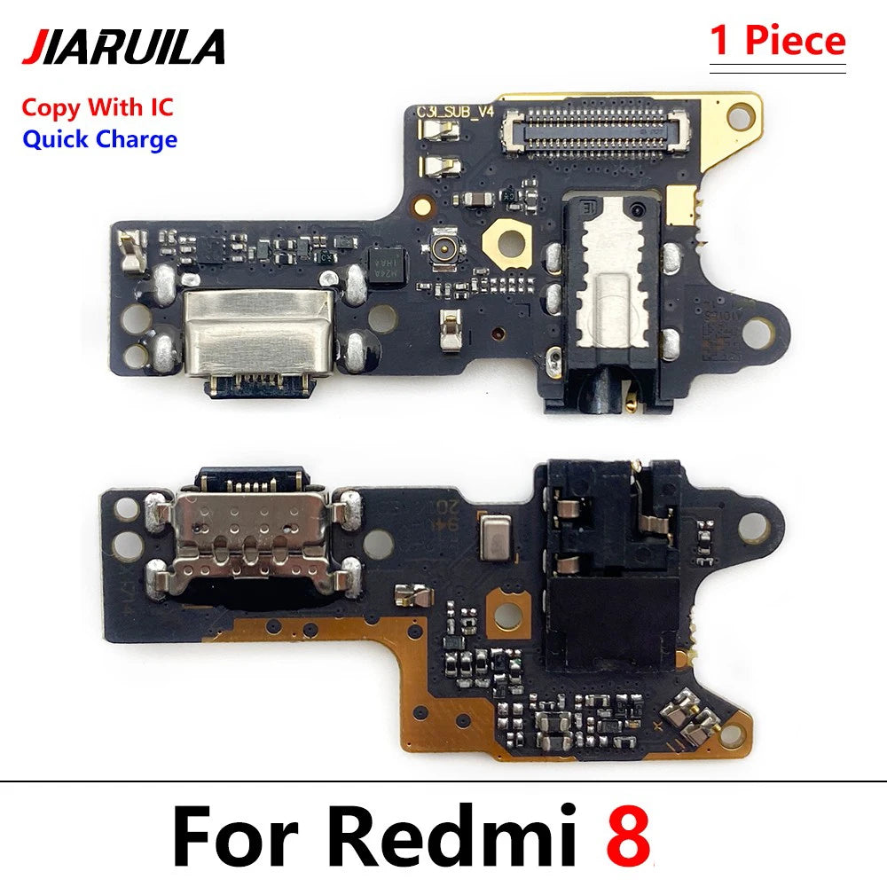 USB Charging Port Micro Dock Connector Board Flex Cable For Xiaomi Redmi 9 9C 9A 9T 8 8A 10 10A 10C Prime 12 12C 13 13C 4G 5G  Xiaomi  Xiao mi phone repair parts