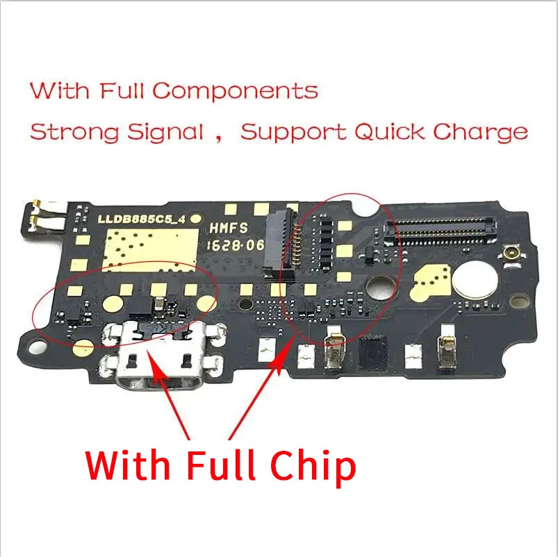 USB Charger Charging Dock Port Connector SUP board Flex Cable For Xiaomi Redmi Note 8T 9S 9 4 4X 5 5A 6 3 Pro Se 152mm  Xiaomi  Xiao mi phone repair parts