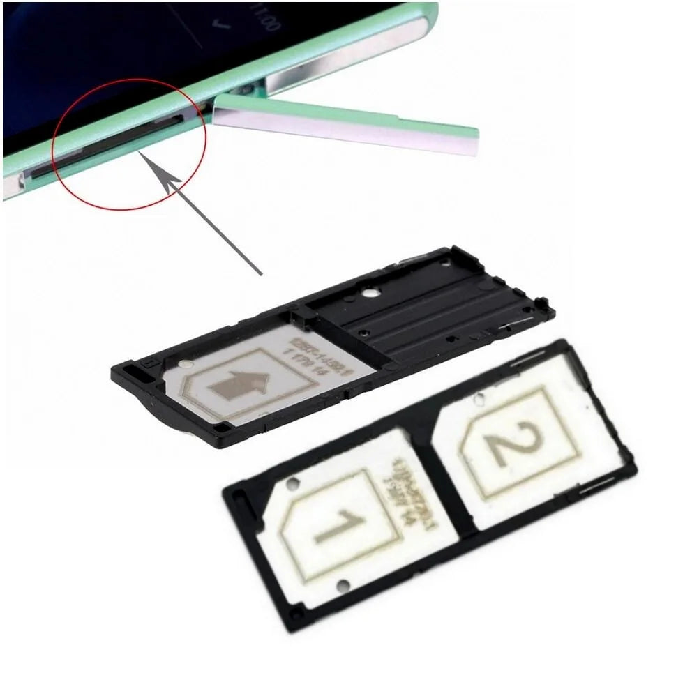 Genuine single & Daul Sim Card Tray Holder for Sony xperia C3 S55T S55U Sim Card Slot Tray for Sony C3 sim card reader holder Sony phone repair parts