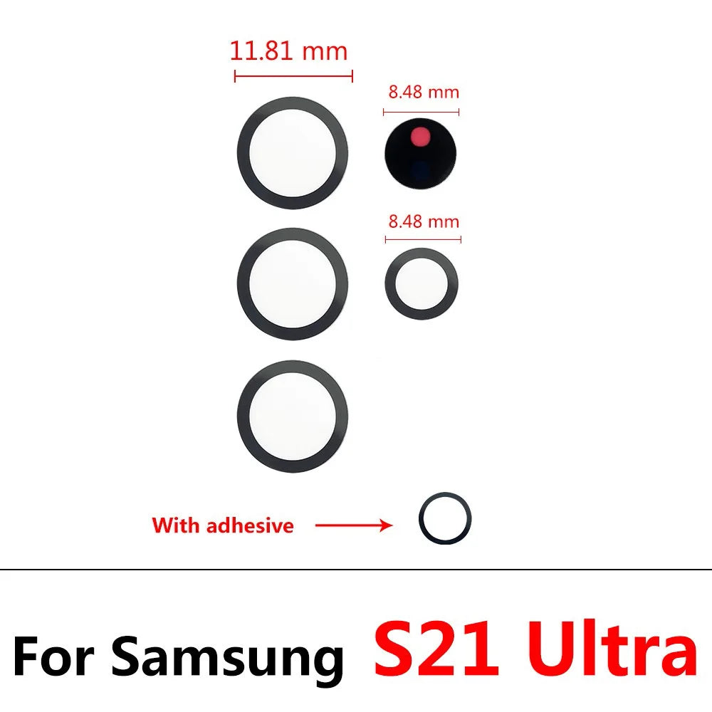 New Camera Glass Lens Back Rear Camera Glass Lens For Samsung S20 S21 S22 S23 S24 Plus Ultra FE 5G With Adhesive Sticker Samsung phone repair parts