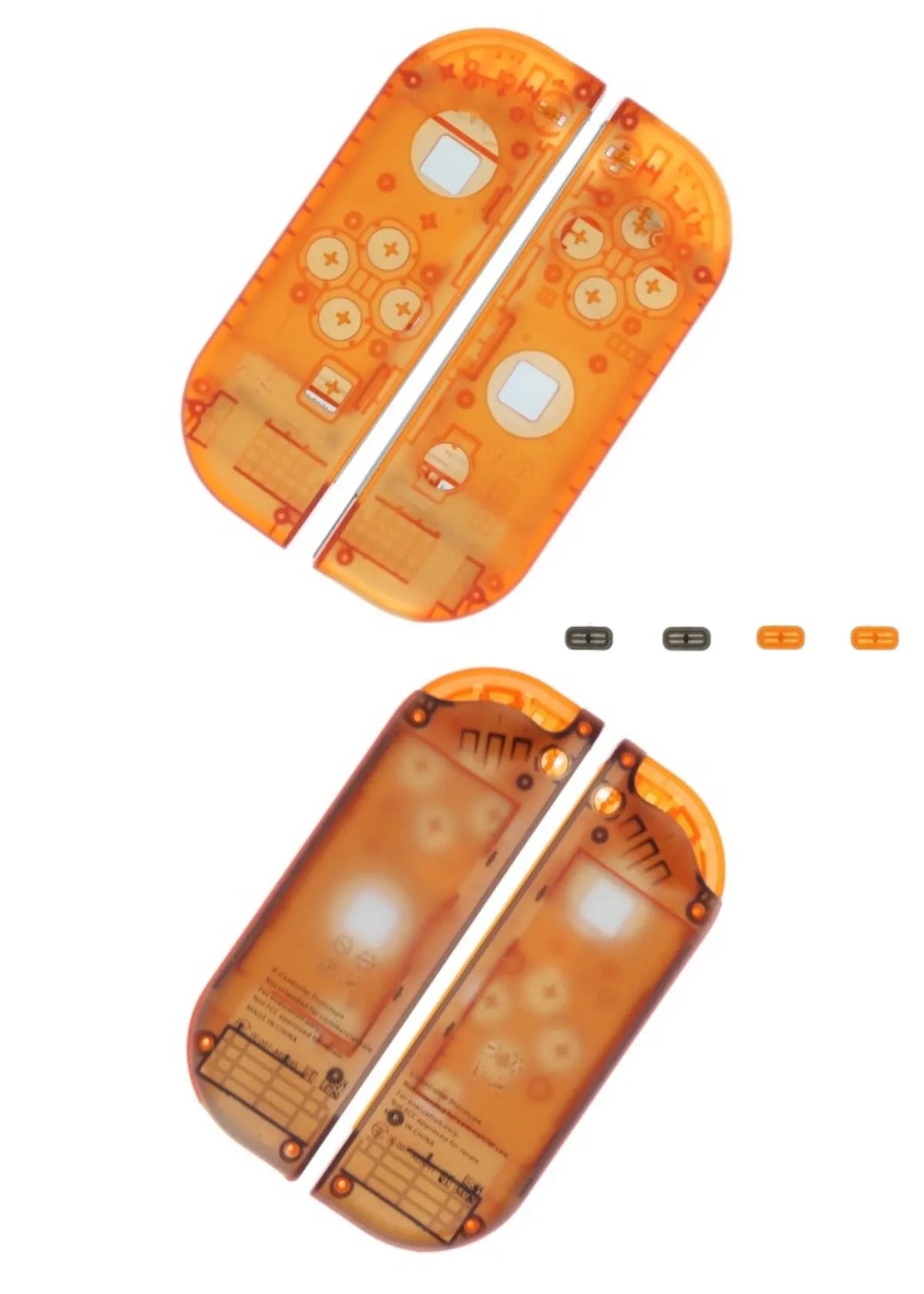 Transparent Case for Nintend Switch Joycon Crystal Clear Housing Shell for NS Switch OLED Controller Cover with SL SR Buttons  Game console repair parts