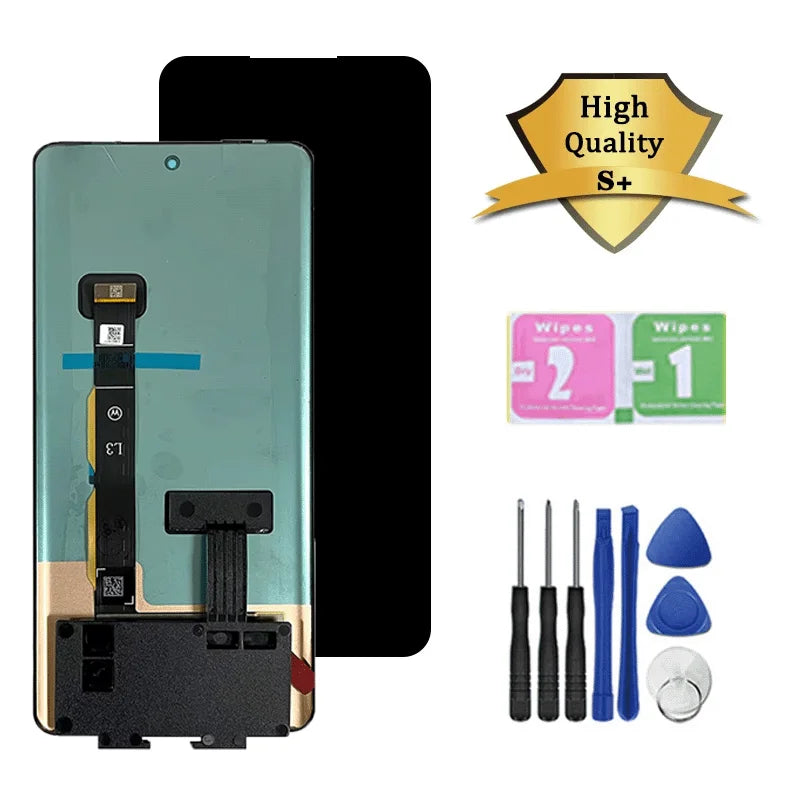 Edge 2024 Display With Fingerprint For Motorola Edge (2024) LCD XT2405V Display Touch Screen Digitizer Assembly Replacement Motorola phone repair parts
