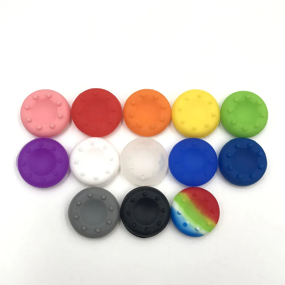 10PCS Colorful Rubber Silicone Cap Stick Grips Cover For PS4 PS3 PS2 For XBOX 360 XBOX ONE Controller Joystick Thumb Stick Caps Game console repair parts