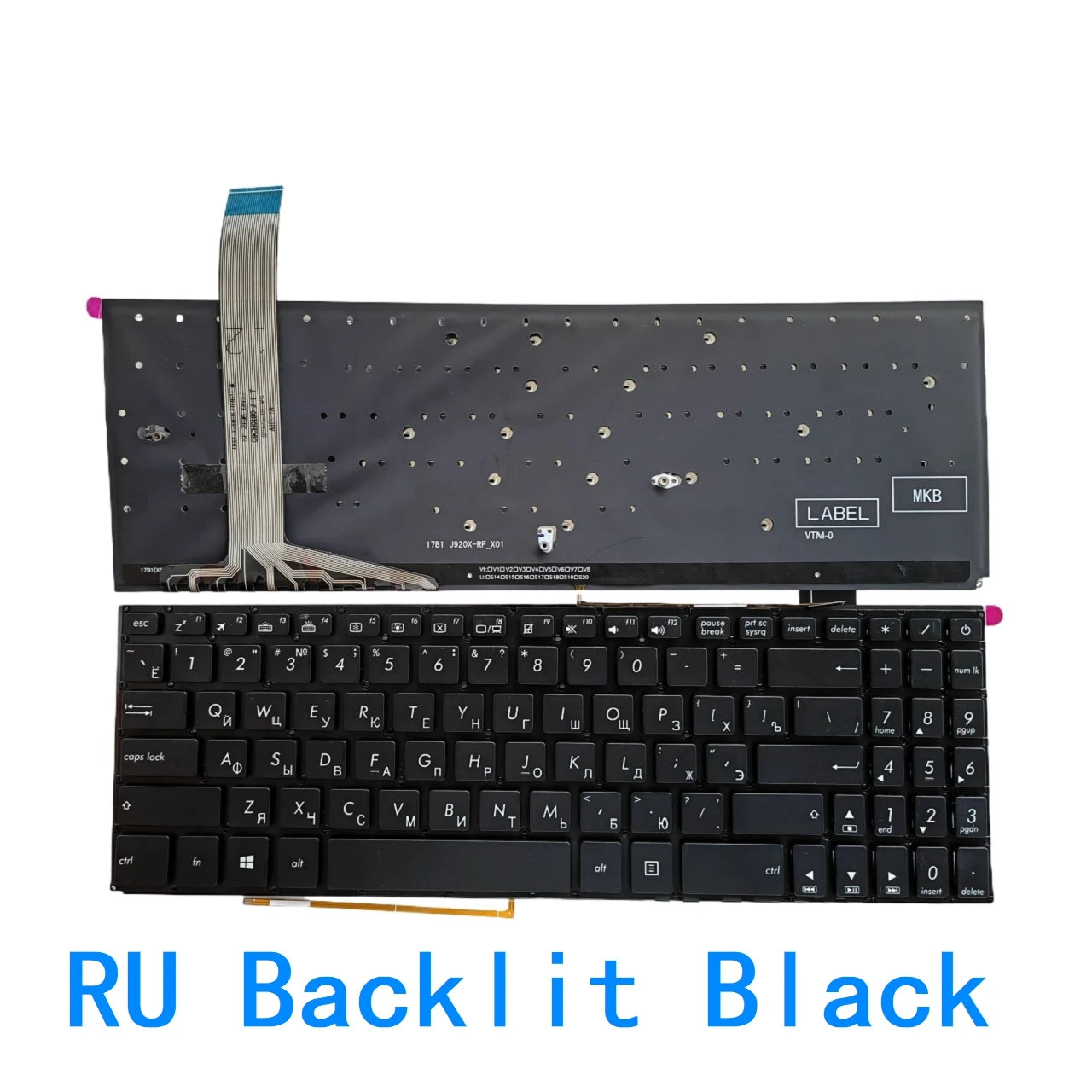 New US Russian Spanish Backlit Keyboard For ASUS X570 X570U X570UD X570Z X570ZD F570 X570D YX570 YX570UD YX570ZD FX570 FX570UD ASUS laptop repair parts