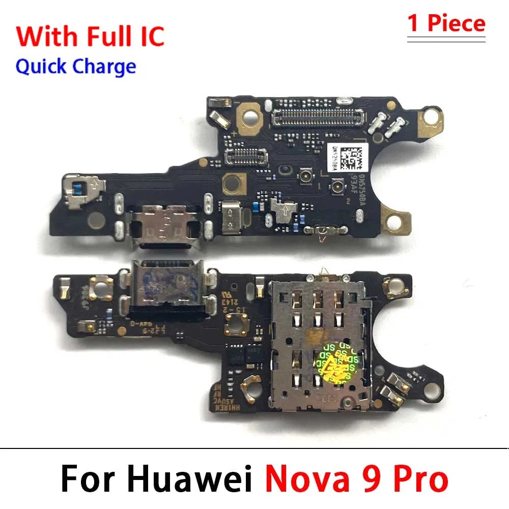 New For Huawei Nova 5 5T 7 7i 8 8i 9 10 Pro SE 5G USB Charger Dock Connector Charging Port Microphone Flex Cable Huawei phone repair parts