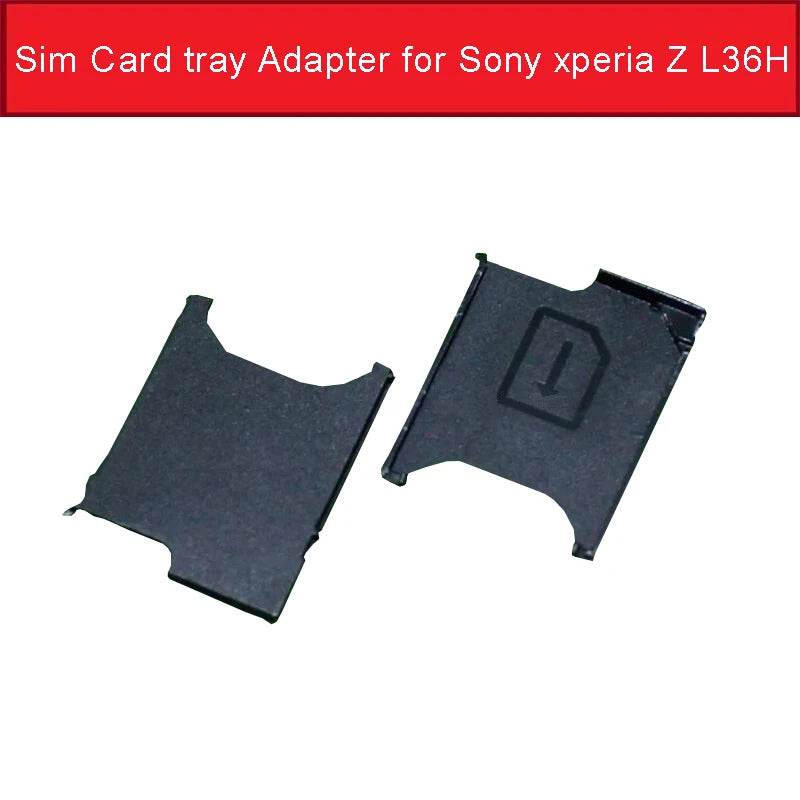 Genuine Sim Card tray Adapter for Sony xperia Z L36H C6602 C6603 So-02E Sim Card Slot Tray for Sony L36H sim card reader holder Sony phone repair parts