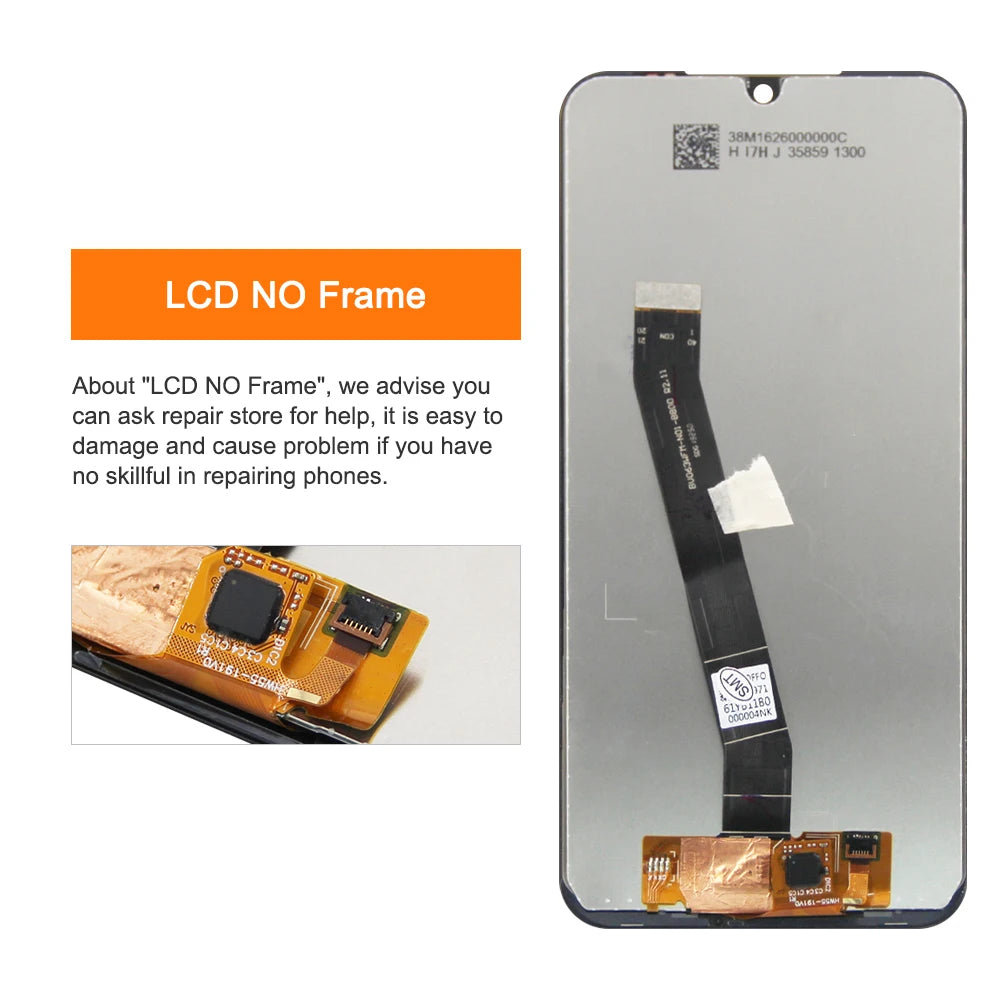 6.26'' Display Screen for Xiaomi Redmi 7 Lcd Display Touch Screen Digitizer Assembly with Frame for Redmi 7 M1810F6LG M1810F6LH Xiaomi phone repair parts