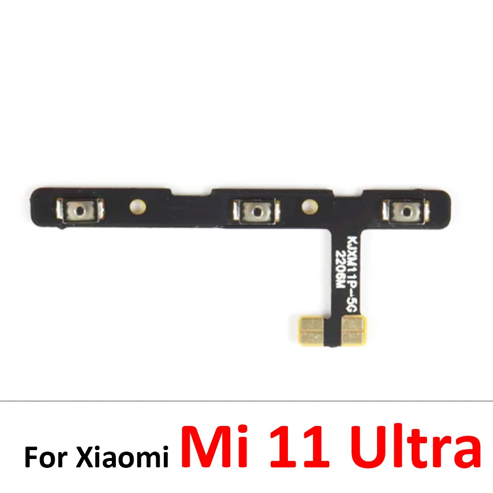 10Pcs, Volume Button Power Switch On Off Button Flex Cable For Xiaomi Mi 11 11T 12 12T 12s 13 14 Pro Lite 12s Ultra  Xiaomi  Xiao mi phone repair parts