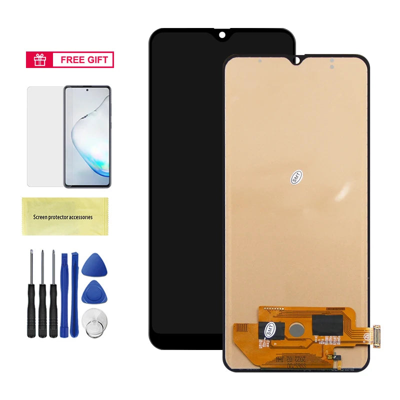 A70 SM-A705F A705FN/DS Display Screen With Frame For Samsung Galaxy A70 LCD Display Touch Screen Digitizer Assembly Replacement Samsung phone repair parts