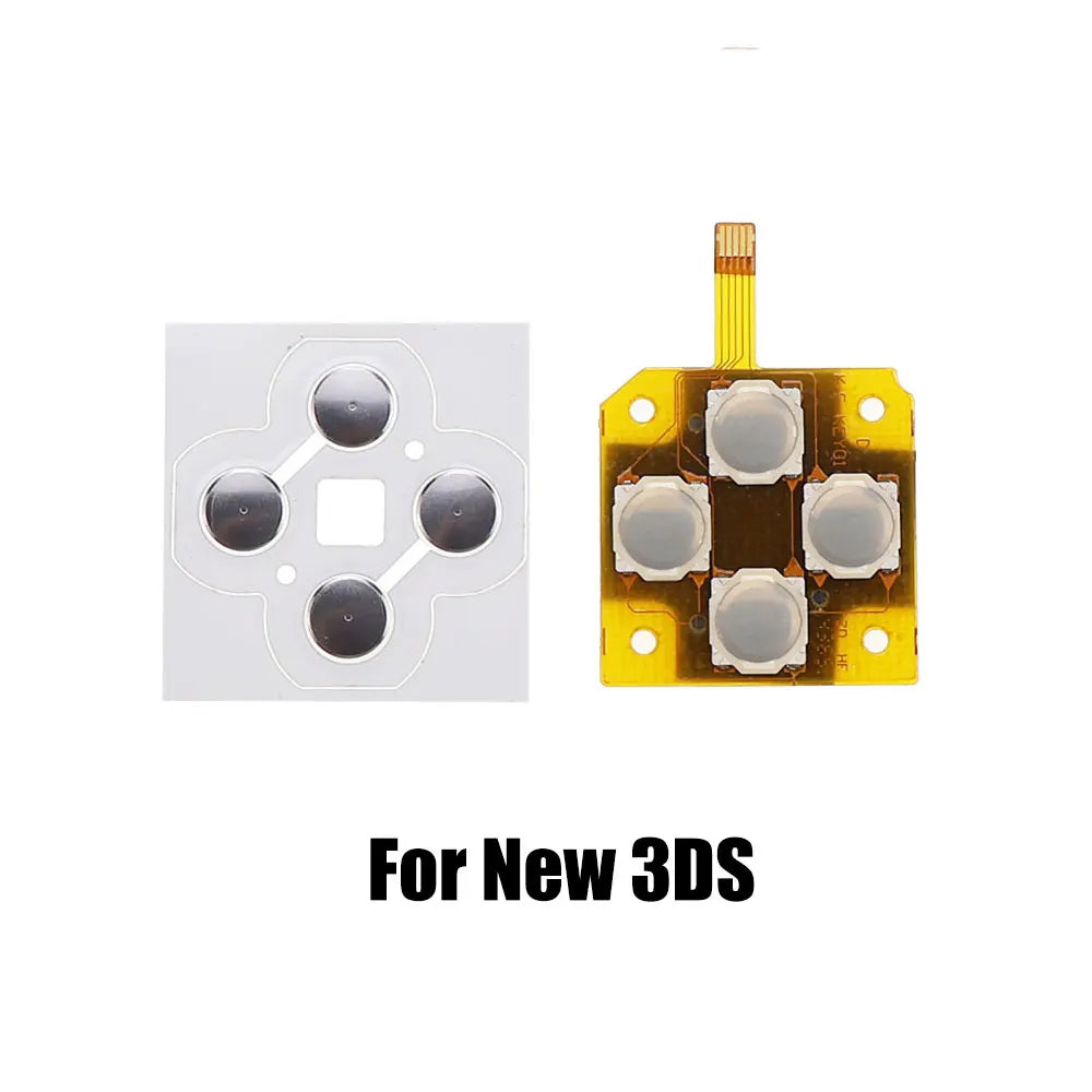 For New 3DS XL LL Controller Conductive Film Button Circuit PCB Board D-Pad Metal Dome Snap Direction Cross Button Keyboard Game console repair parts