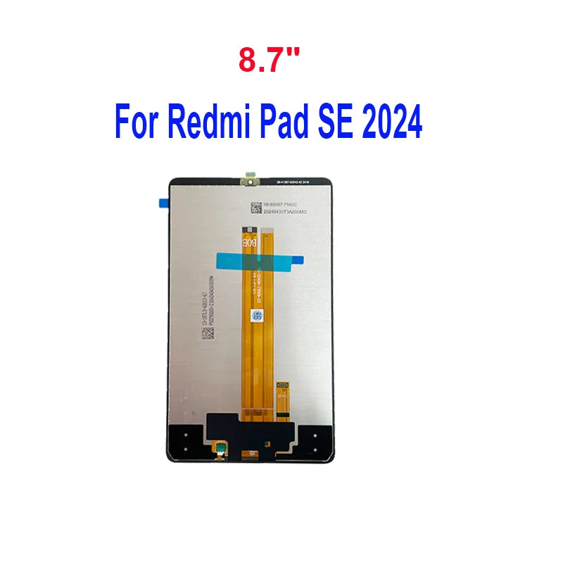 Tablet LCD For 12.1" Redmi Pad Pro/Pro 5G LCD For Xiaomi Poco Pad PocoPad 5G Display Screen For Redmi Pad SE 8.7 2024 Display Sc Xiaomi phone repair parts