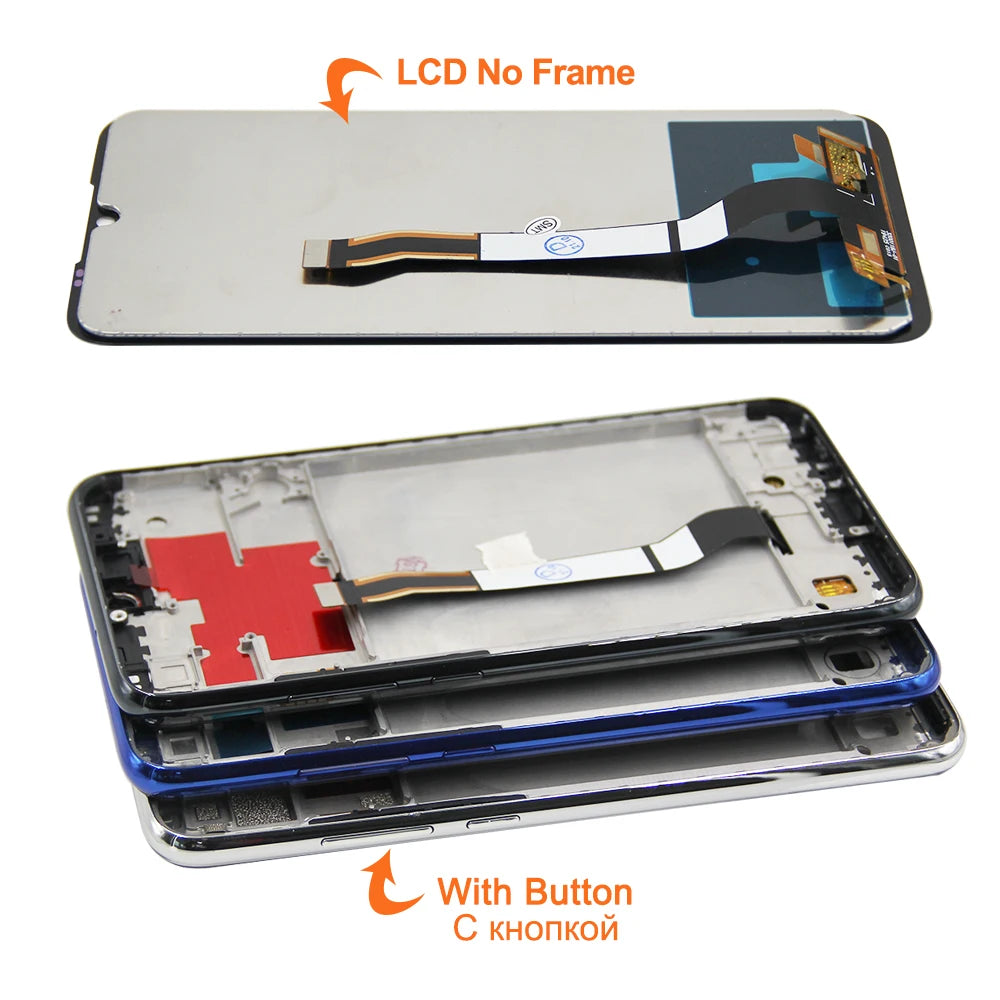 8T IPS LCD for Redmi Note 8T LCD Display Touch Screen Digiziter Assembly Parts For Redmi Note 8T With Frame LCD Display Redmi phone repair parts