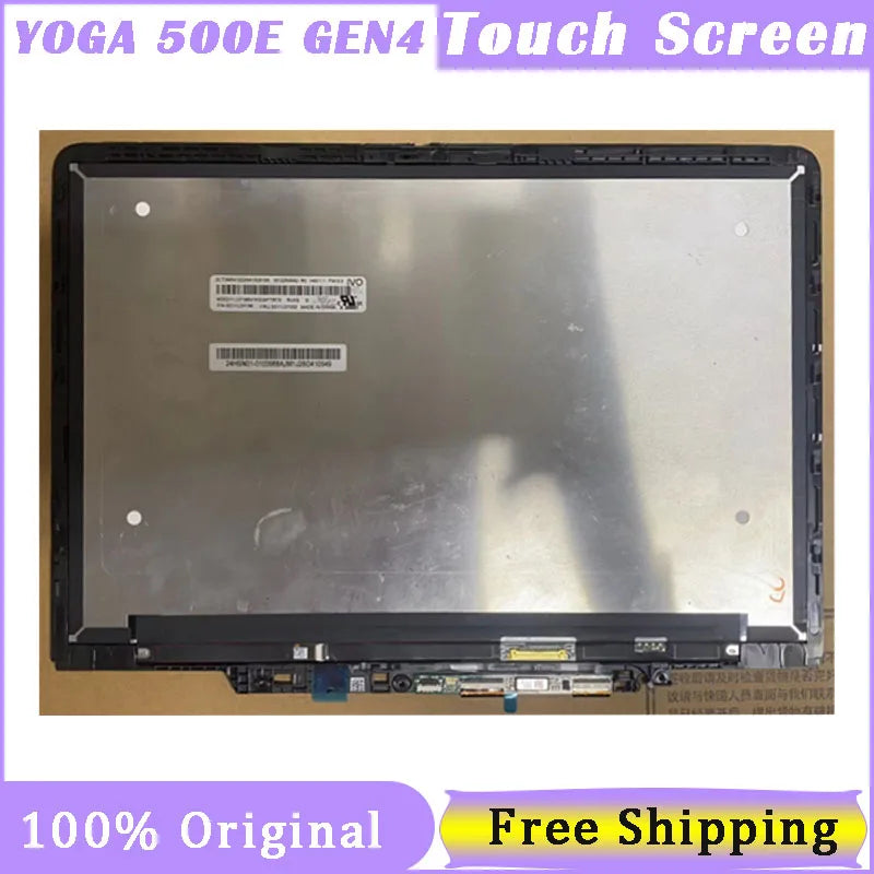 12.2 Inch Touch Screen For Lenovo 500e yoga Chromebook gen4 5D11C95914 Digitizer Replacement Assembly 1920X1200 WIth Touch+Touchpad Lenovo laptop repair parts