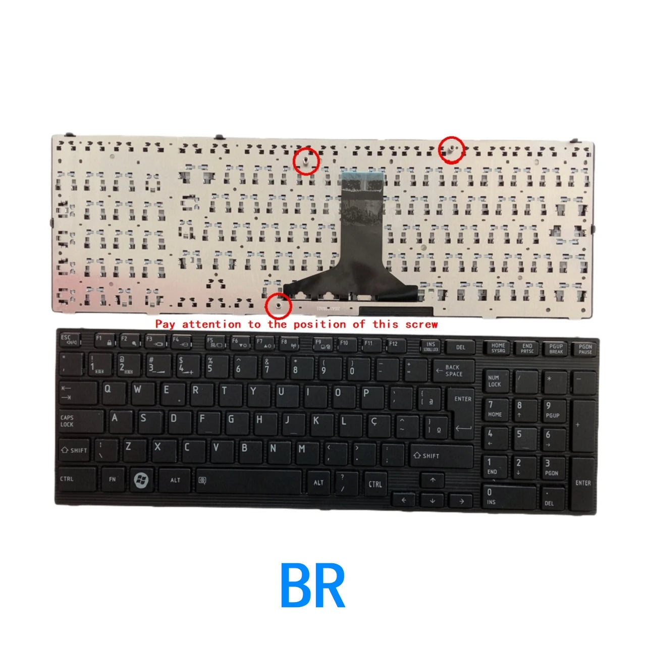 New US Brazil Language  Keyboard For Toshiba Satellite P750 P750D P755 P755D P770 P770D P775 P775D Qosmio X770 X775