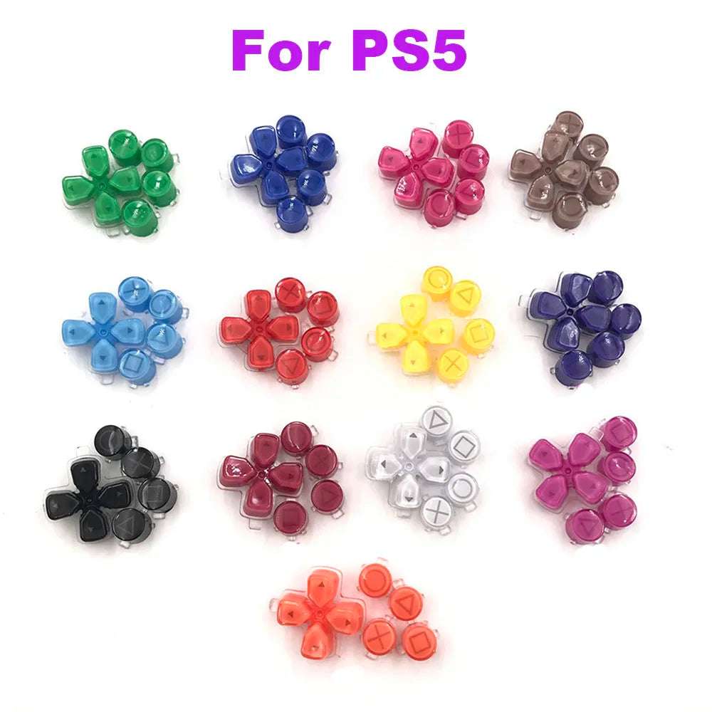 1-5set For PS5 Controller Replacement Dpad and ABXY Jelly Button Trigger Key Repair Parts For PS5 V1 V2 V3 Game console repair parts