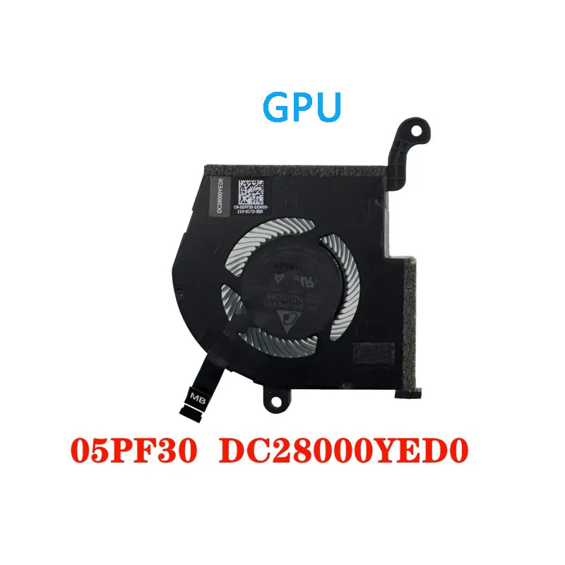 NEW Original LAPTOP CPU GPU Cooling Fan With Heatsink For DELL Alienware X14 R1 0MRV4R 0198CH DC28000YFD0/05PF30 DC28000YED0 Dell laptop repair parts