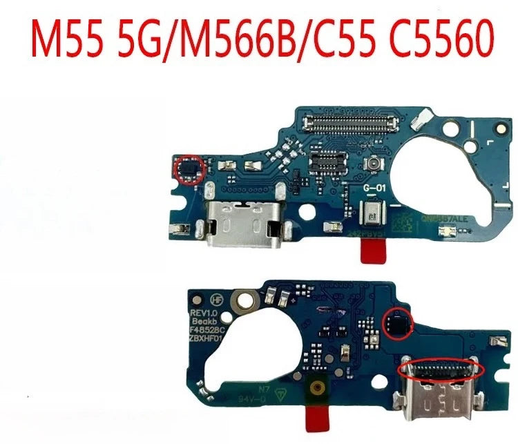 USB Charging Port Connector Plug Jack Charge Dock Board Flex Cable For Tab M10 20 21 22 30 M31 33 M35 51 M52 M53 M55 62  repair Samsung tablet repair parts