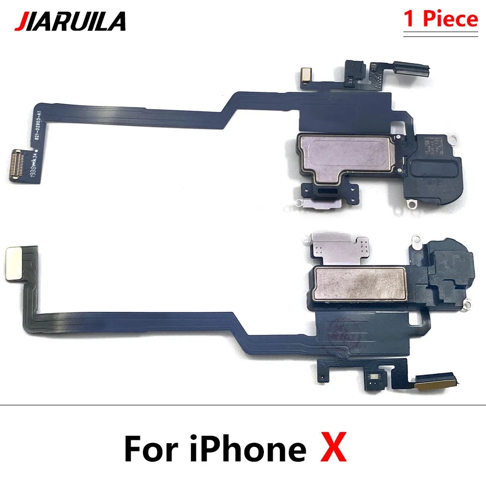 New Ear Speaker Earpiece Flex For iPhone X XR XS 11 12 Pro Max Mini Proximity Light Sensor Flex Cable Replacement Parts iPhone phone repair parts