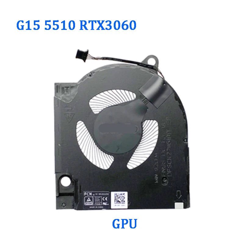 NEW ORIGINAL Laptop CPU GPU Cooling Fan For DELL G15 5510 5511 5515 2021 RTX3050 RTX3060 RTX3070 CN-0203MH  Dell laptop repair parts