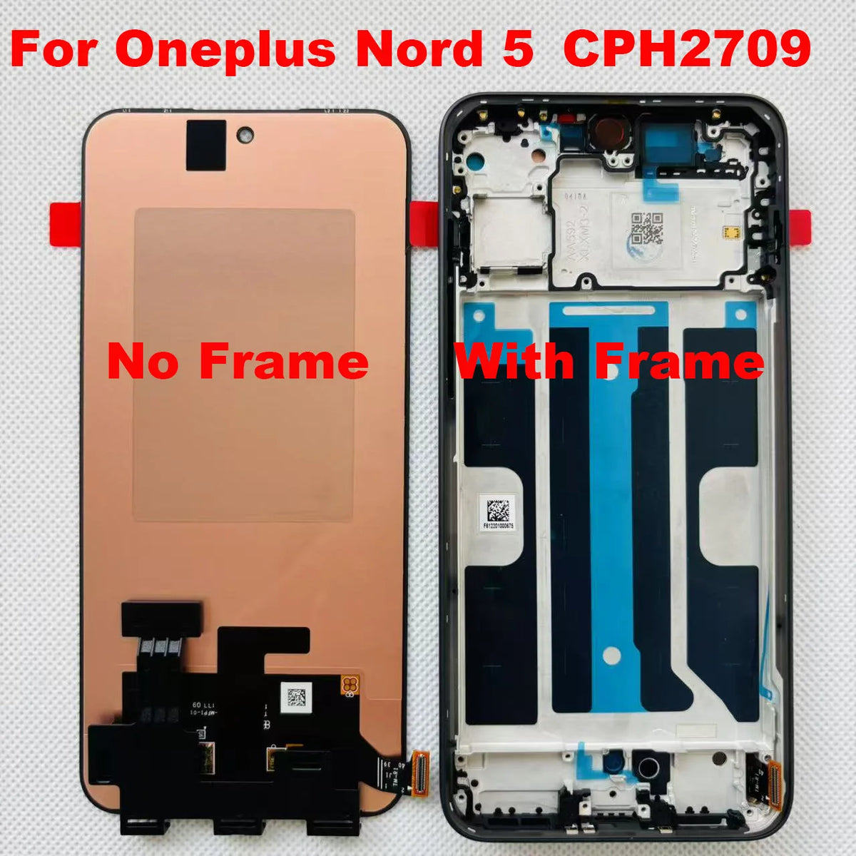 6.74“AMOLED 120HZ Original For Oneplus Nord 4 LCD Nord 5 CPH2709 Display Touch Screen Digitizer CPH2663 CPH2661 Display LCD  OnePlus phone repair parts