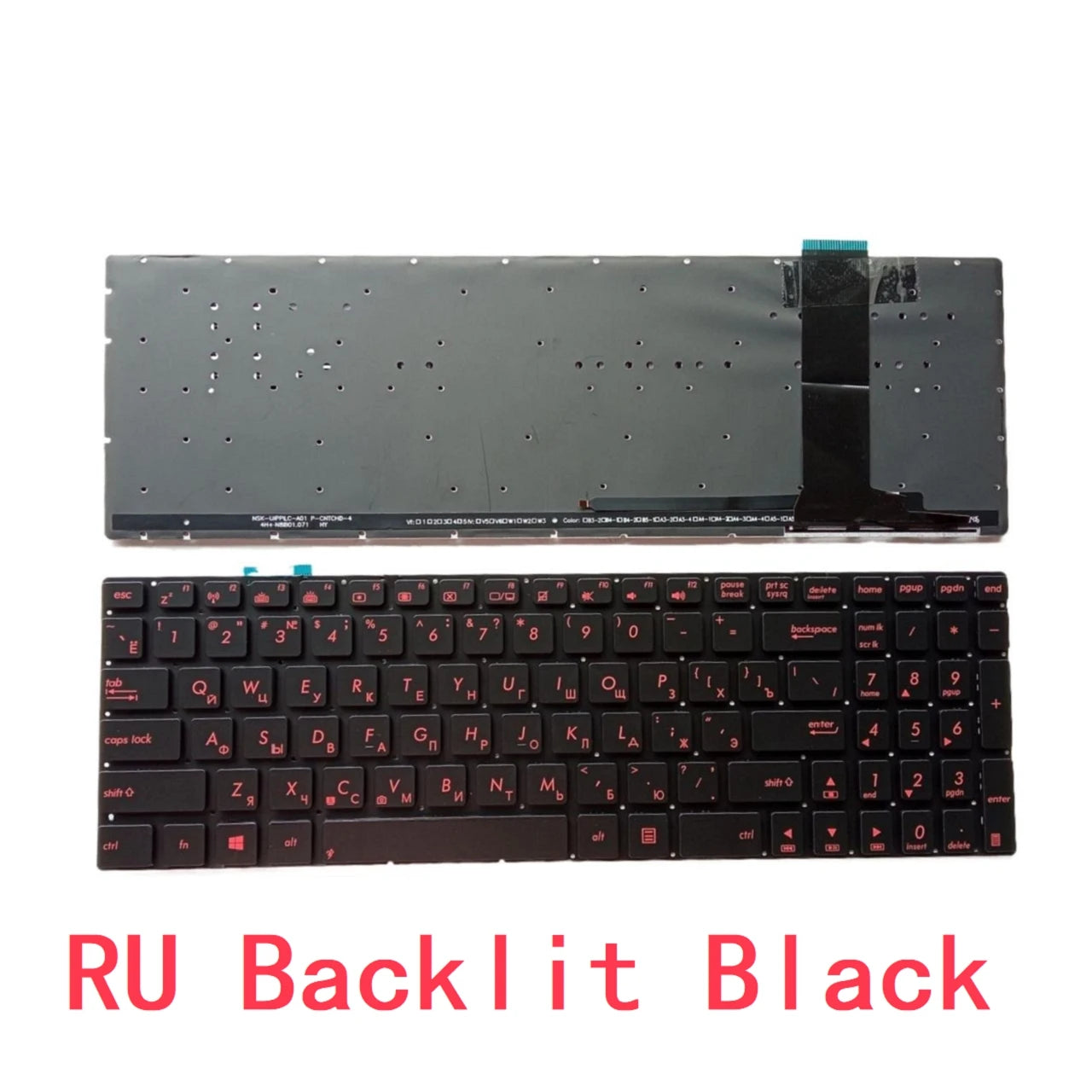 New US Russian Laptop Backlit Keyboard For ASUS N550 N550J N550JA N550JK N550JV N56 N56DP N56DY N56VB N56VJ N56VM N56VZ N56X ASUS laptop repair parts