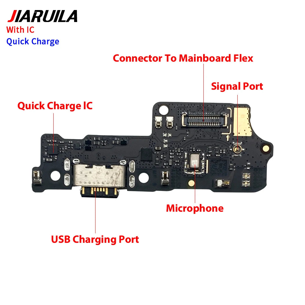 Dock Connector Micro USB Charger Charging Port Flex Cable Microphone Board For Xiaomi Poco C40 C50 C51 C61 C71 C55 C65 C75 C85  Xiaomi  Xiao mi phone repair parts