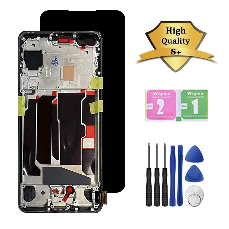 Super AMOLED For OnePlus Nord 5G LCD Display Touch Screen Digitizer Assembly 1+Nord 5G AC2001, AC2003 Display Frame  OnePlus phone repair parts