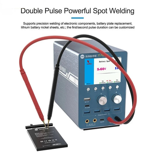 SUNSHINE P1 Pro max Smart DC Power Meter 28V 6A Waveform Display Short Circuit Repair Welding QC/PD Fast Charging Boot Power Professional Repair Tools