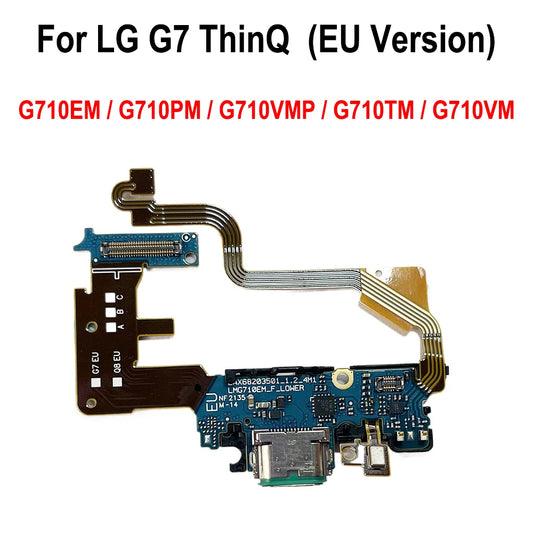 USB Charge Port Jack Dock Connector Charging Board For LG G7 ThinQ  (EU Version) G710 Charging Board Flex Cable LG phone repair parts