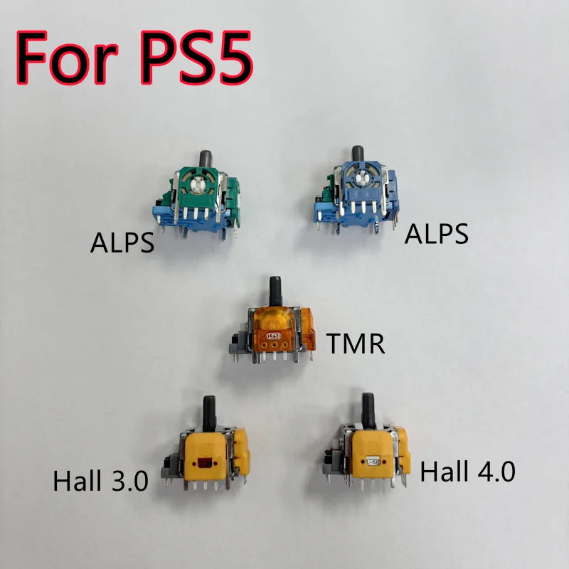 10pcs/Lot Replacement for Ps5 Dualsense Controller ALPS/HALL/TMR 3D Analog Stick for Playstation 5 Joystick Button  Game console repair parts